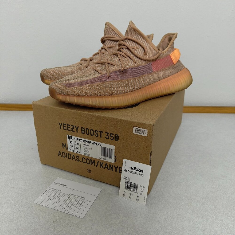 Size 13 - Adidas Yeezy Boost 350 V2 Clay Orange OG EG7490